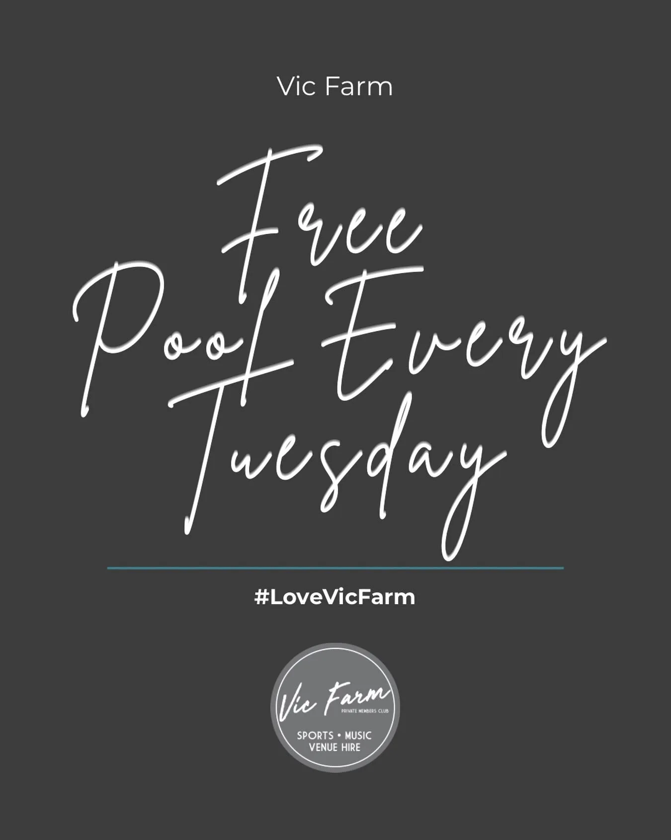 🎱 FREE POOL EVERY TUESDAY 🎱