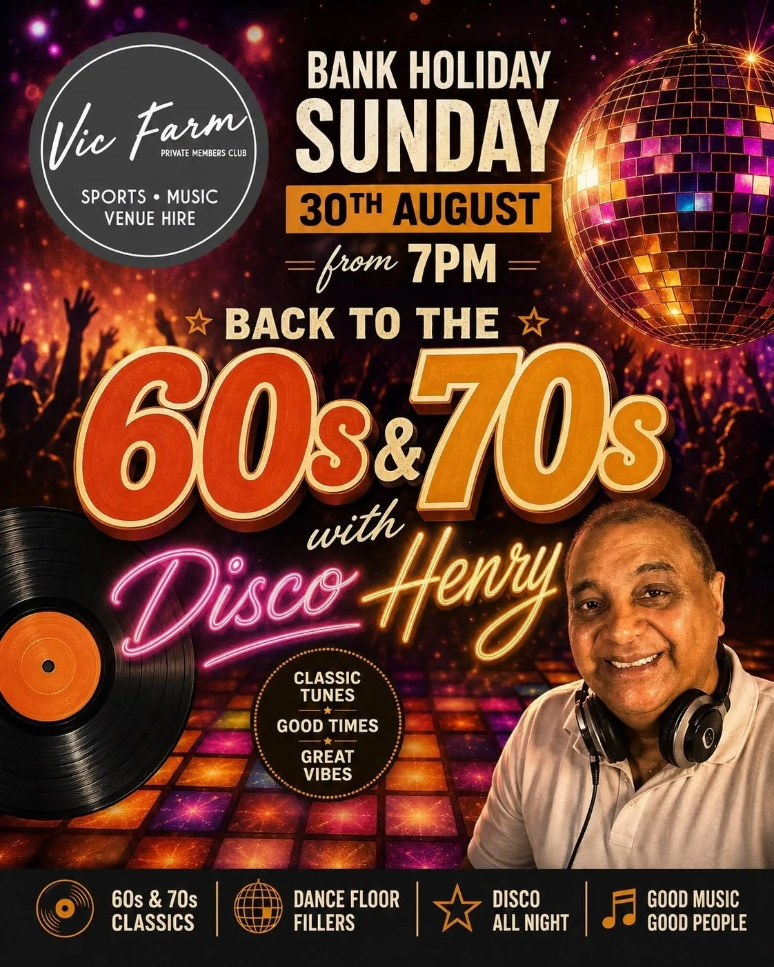 Back to the 60s & 70s with Disco Henry! 