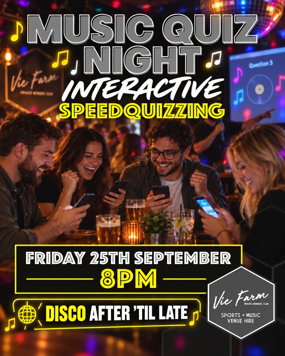 🎶 MUSIC QUIZ & DISCO NIGHT 🪩
